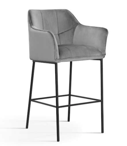 hoker-tapicerowany-szary-velvet-kubelkowy-stolek-barowy-wysoki-70cm-onelovedesign