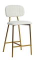 Krzesło barowe FABIOLA BOUCLE białe