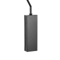 Lampa ścienna SWING czarna 151 cm