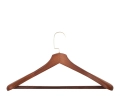 Zestaw 4 wieszaków SHP HARDI brązowy
