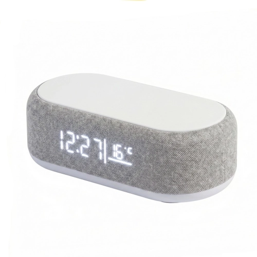 Ładowarka indukcyjna z zegarem LED SHP    BAXTER szara