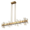 Lampa wisząca ARCHITETTO 130 cm -  LED, złota dekoracyjna listwa
