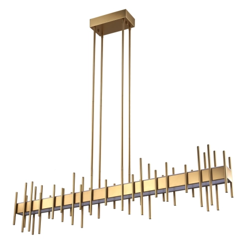 Lampa wisząca ARCHITETTO 130 cm -  LED, złota dekoracyjna listwa