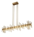 Lampa wisząca ARCHITETTO 130 cm -  LED, złota dekoracyjna listwa