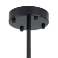 Lampa wisząca QUADRO-12 LED bursztynowe szklane klosze