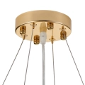 Lampa wisząca BOTANIKA GOLD 100 cm - złota, G9, regulowana, designerska