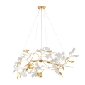 Lampa wisząca BOTANIKA GOLD 100 cm - złota, G9, regulowana, designerska