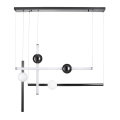 Pendant lamp O-LINE L-4 LED black 110 cm