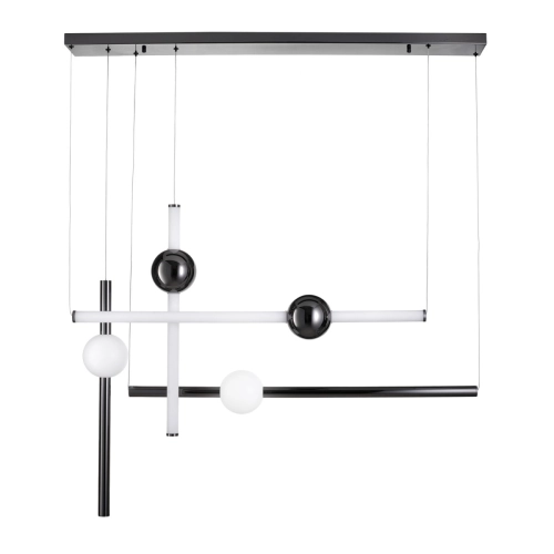 Pendant lamp O-LINE L-4 LED black 110 cm