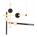 Pendant lamp O-LINE L-4 LED black 110 cm
