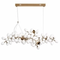 Lampa wisząca VALENTINA 150 cm biało złota