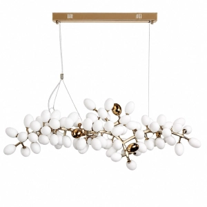 Lampa wisząca VALENTINA 150 cm biało złota