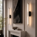 Lampa ścienna VERTI 50 cm -  LED, kinkiet liniowy, transparentny