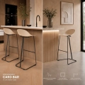 Hoker CARO BAR stołek barowy beżowy 75 cm