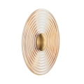 Lampa ścienna HELIOS 30 cm bursztynowo złota