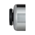 Lampa ścienna DONUT 18 cm - LED, szkło, szaro-czarna