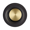Lampa ścienna DONUT 18 cm - LED, szkło, szaro-złota
