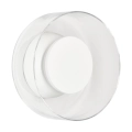 Lampa ścienna DONUT 18 – LED, szkło transparentne, biały środek
