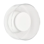 Lampa ścienna DONUT 18 – LED, szkło transparentne, biały środek