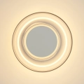 Lampa ścienna DONUT 18 – LED, szkło transparentne, biały środek
