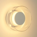Lampa ścienna DONUT 18 – LED, szkło transparentne, biały środek