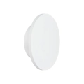 Lampa ścienna NYX 15 – LED okrągła, metalowa, biała