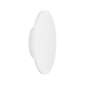 Lampa ścienna NYX 20 cm - LED okrągła, metalowa, biała