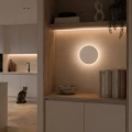 Lampa ścienna NYX 25 cm - LED okrągła, metalowa, biała