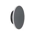 Lampa ścienna NYX 15 cm - LED okrągła, metalowa, czarna