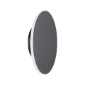 Lampa ścienna NYX 15 cm - LED okrągła, metalowa, czarna