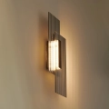 Lampa ścienna NOIR LED, kinkiet czarny ryflowany dwustronny