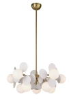 Lampa wisząca CHIC-5, biało złota 65 cm