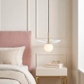 Lampa wisząca CHIC-1 biało złota, 20 cm