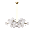 Lampa wisząca CHIC-6, biało złota 90 cm