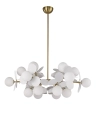 Lampa wisząca CHIC-6, biało złota 90 cm