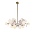Lampa wisząca CHIC-6, biało złota 90 cm
