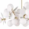 Lampa wisząca CHIC-6, biało złota 90 cm
