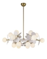 Lampa wisząca CHIC-6, biało złota 90 cm