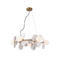 Lampa wisząca CHIC-9, biało złota 75 cm