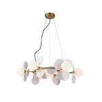 Lampa wisząca CHIC-9, biało złota 75 cm
