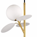 Lampa wisząca CHIC-2 pionowa złoto biała 26 cm