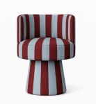 Krzesło obrotowe LINEA SOFT designerskie w pasy + kolory
