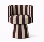 Krzesło obrotowe LINEA SOFT designerskie w pasy + kolory