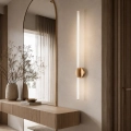 Lampa ścienna LED FELIX biało-złota 100 cm - nowoczesny kinkiet