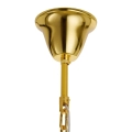 Lampa wisząca SPLENDORE 80 cm - żyrandol złoto-kryształowy