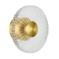 Lampa ścienna SUNBLAST - kinkiet LED 20 cm, złoty