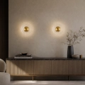 Lampa ścienna SUNBLAST - kinkiet LED 20 cm, złoty