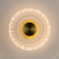 Lampa ścienna SUNBLAST - kinkiet LED 20 cm, złoty