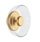 Lampa ścienna DISCO LED złota 23 cm