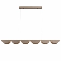 Lampa wisząca NAMI LINE 143 cm - LED, szary szczotkowany, falista forma